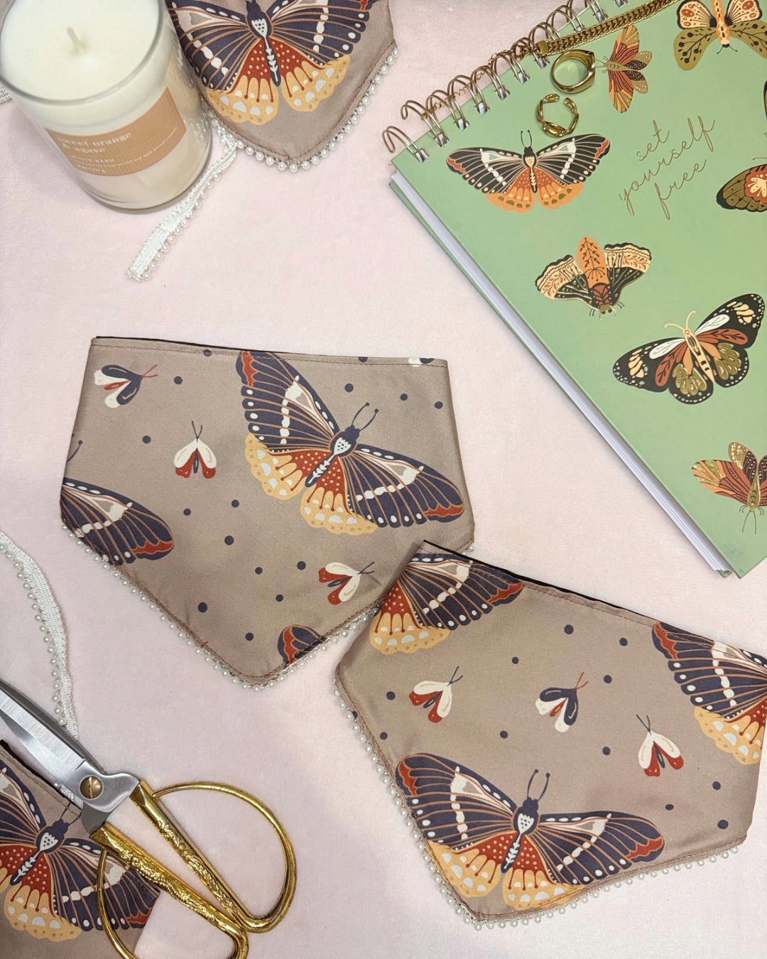 Vintage Butterfly Bandana