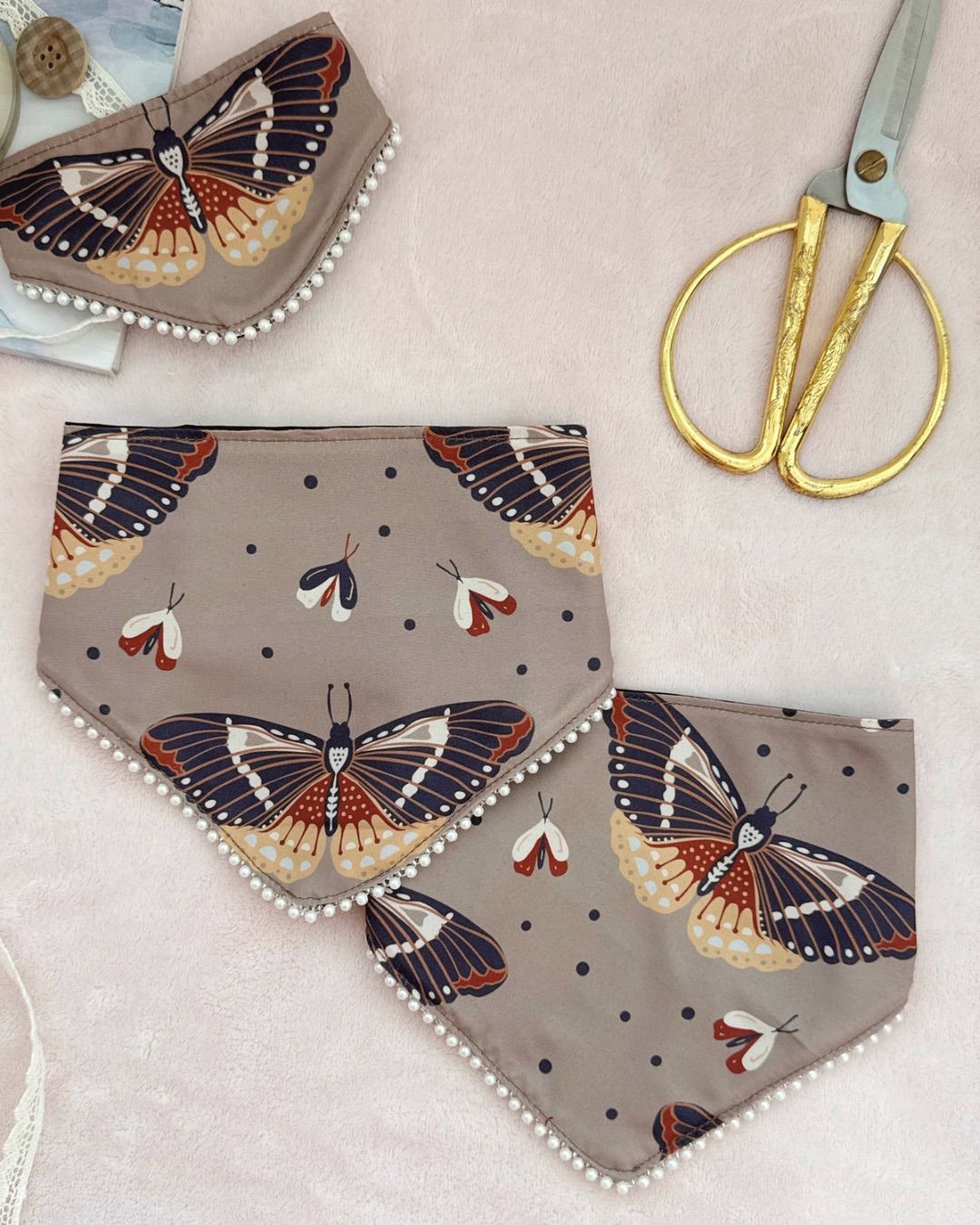 Vintage Butterfly Bandana